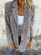Po | Casual Checked Blazer.