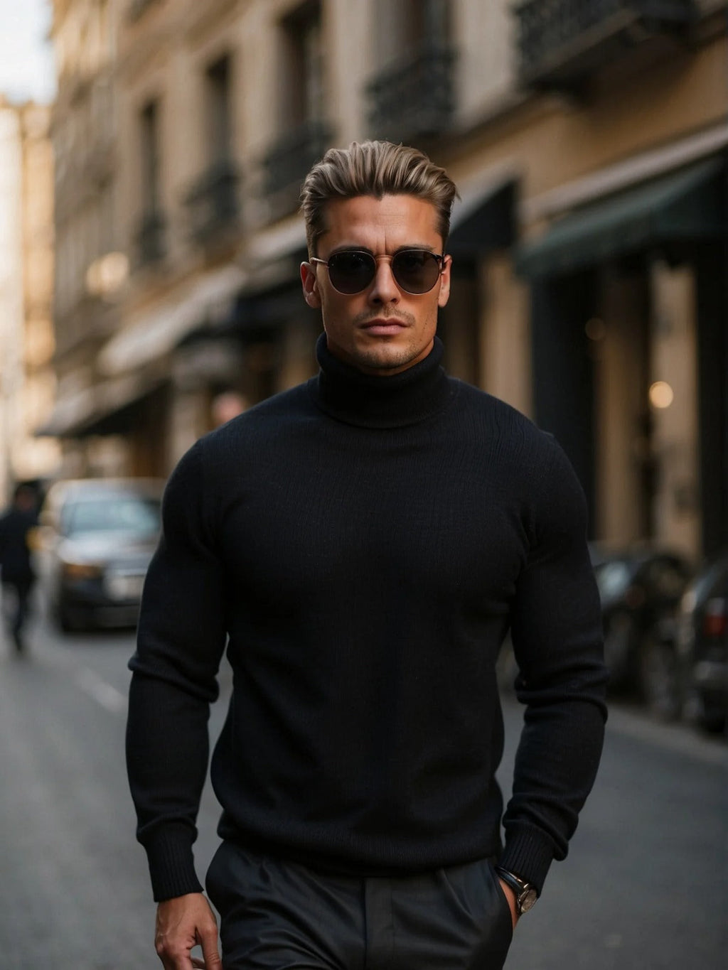 Ruben | Cotton Turtleneck Sweater for Men