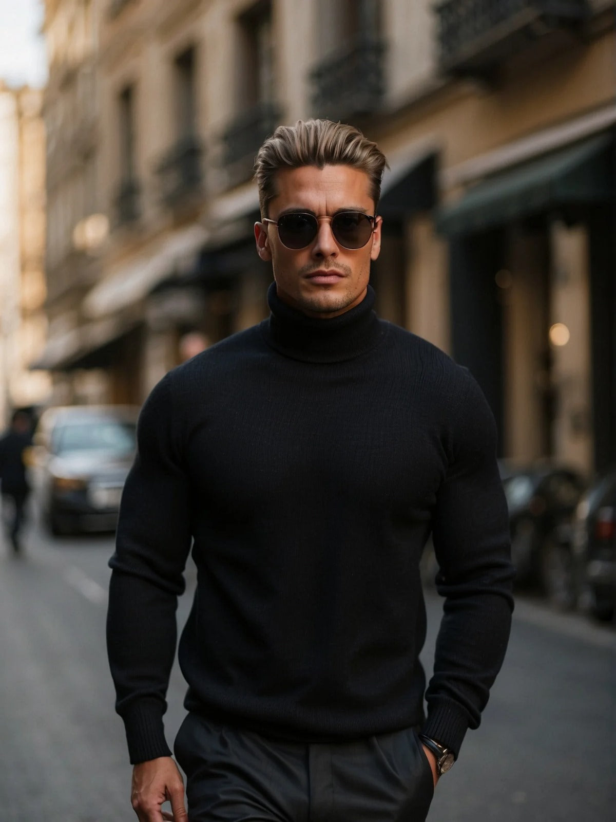 Ruben | Cotton Turtleneck Sweater for Men