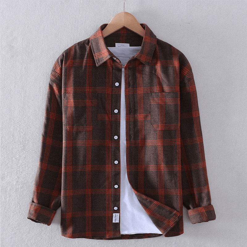 Erik | Men's Checkered Casual Button-Down Shirt